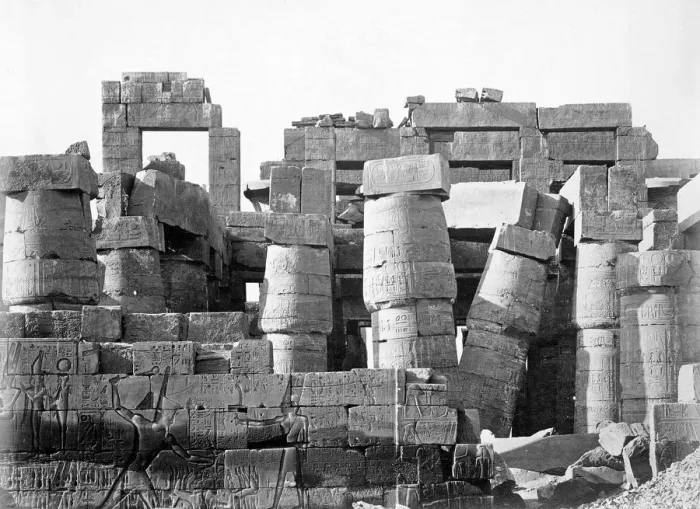 Framed Print : Exterior of the Hypostyle hall, temple of Amun-Re, Karnak, Egypt, 1878 Framed Print : Exterior of the Hypostyle hall, temple of Amun-Re, Karnak, Egypt, 1878