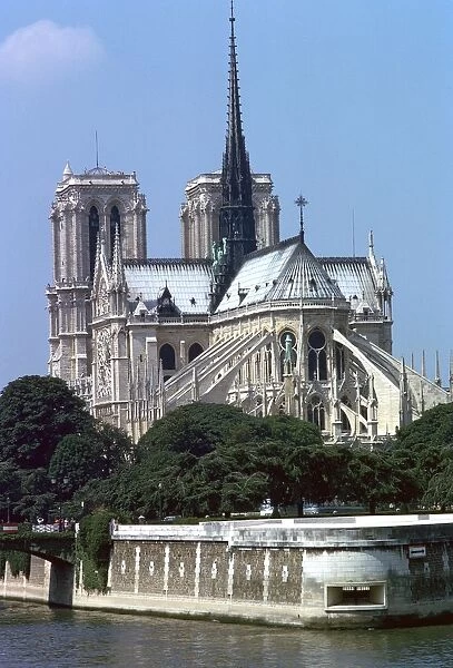 Exterior of Notre Dame, Paris, France, 14th century