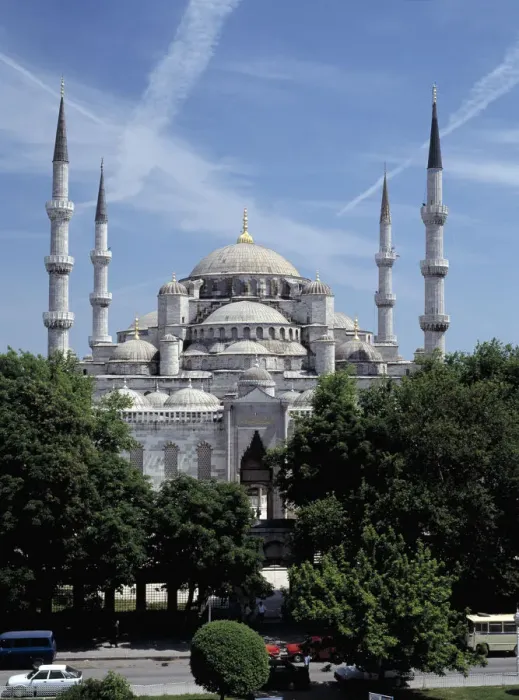 Framed Print : Exterior view of the Blue Mosque in Istanbul Framed Print : Exterior view of the Blue Mosque in Istanbul