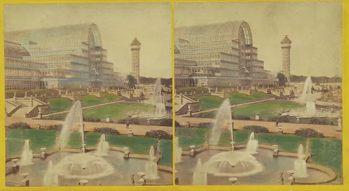 Framed Print : Exterior view, Crystal Palace, 1851. Creator: Unknown Framed Print : Exterior view, Crystal Palace, 1851. Creator: Unknown