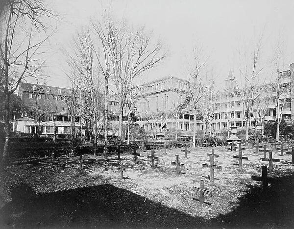 Exterior view of Georgetown Visitation Preparatory School... Washington DC, c1890 - 1910. Creator: Frances Benjamin Johnston