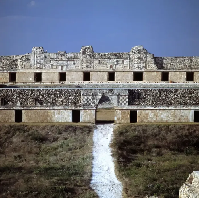 Framed Print : Exterior view of the House of the Nuns of Chichen Itza Framed Print : Exterior view of the House of the Nuns of Chichen Itza