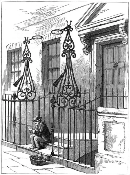 Framed Print : Extinguishers in Berkeley Square, London, 1891 Framed Print : Extinguishers in Berkeley Square, London, 1891