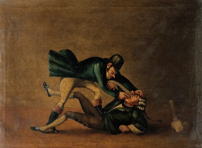 Framed Print : Extraction of a tooth. Creator: John Collier Framed Print : Extraction of a tooth. Creator: John Collier
