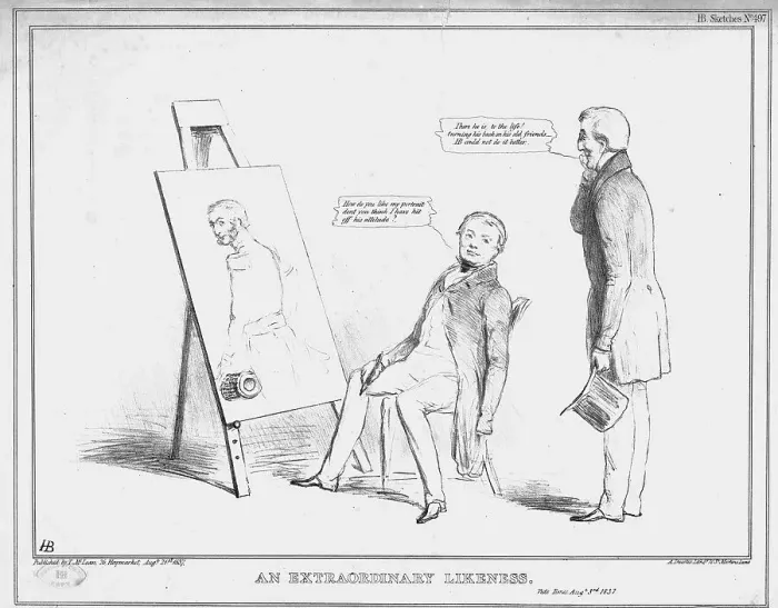 Framed Print : An Extraordinary Likeness, 1837. Creator: John Doyle Framed Print : An Extraordinary Likeness, 1837. Creator: John Doyle