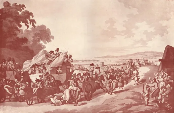 Framed Print : An extraordinary scene on the road from London to Portsmouth, 1909. Artist: Schultz Framed Print : An extraordinary scene on the road from London to Portsmouth, 1909. Artist: Schultz
