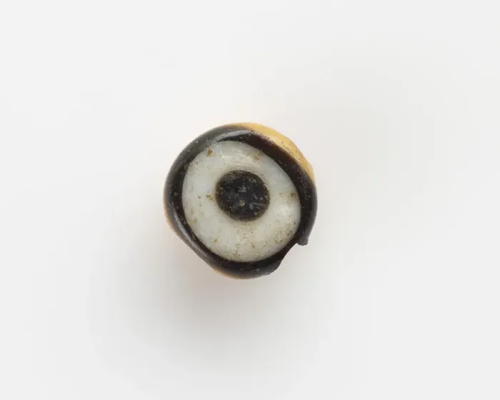 Framed Print : Eye-bead, with a lateral bore; the eyelet broken off, New Kingdom, 1550-1307 BCE Framed Print : Eye-bead, with a lateral bore; the eyelet broken off, New Kingdom, 1550-1307 BCE
