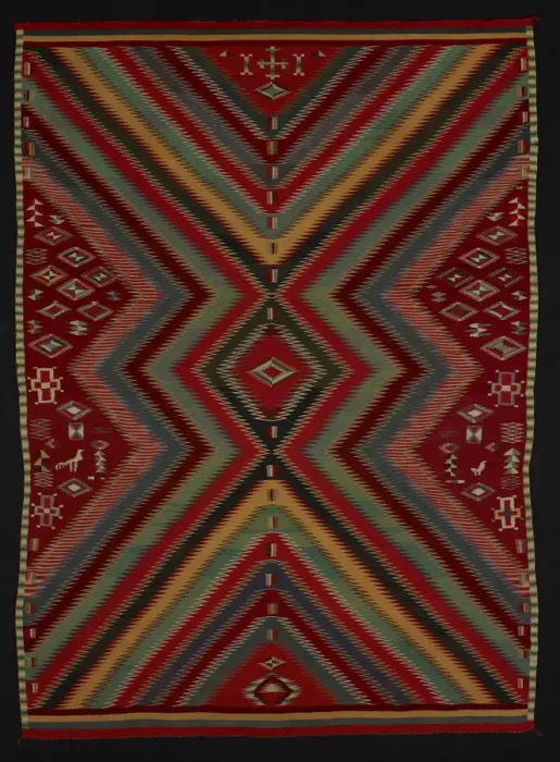 Framed Print : Eye-Dazzler Weaving, New Mexico, 1880 / 1900. Creator: Unknown Framed Print : Eye-Dazzler Weaving, New Mexico, 1880 / 1900. Creator: Unknown