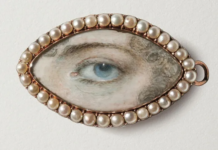 Framed Print : Eye Miniature, Ann Fryer (prob. b. 1768), 1787. Creator: Unknown Framed Print : Eye Miniature, Ann Fryer (prob. b. 1768), 1787. Creator: Unknown