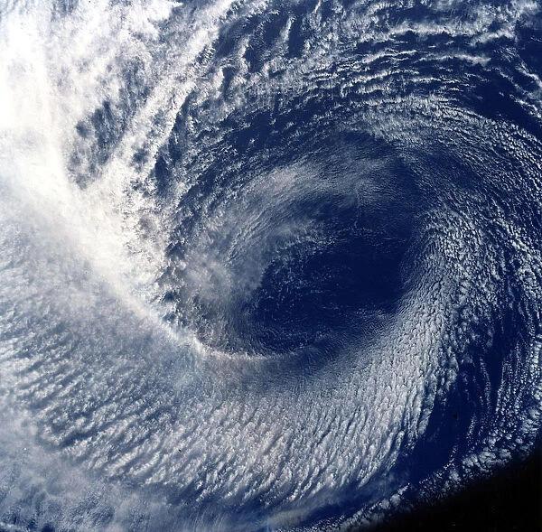 Eye of tropical storm Blanca photographed between 17 and 24 June 1985