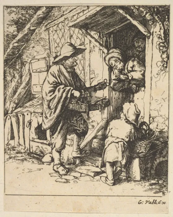 Framed Print : Eyeglass Merchant, 1610-85. Creator: Unknown Framed Print : Eyeglass Merchant, 1610-85. Creator: Unknown