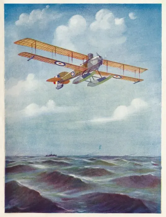 Framed Print : The Eyes of the Fleet: A Short Seaplane, c1918 (1919). Artist: Geoffrey Watson Framed Print : The Eyes of the Fleet: A Short Seaplane, c1918 (1919). Artist: Geoffrey Watson