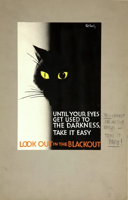 Framed Print : Until your eyes get used to the darkness take it easy... WWII poster, between 1939 and 1946 Framed Print : Until your eyes get used to the darkness take it easy... WWII poster, between 1939 and 1946