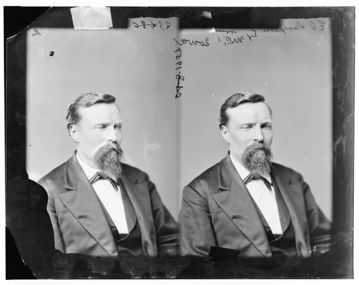 Framed Print : Ezekiel Silas Sampson of Iowa, 1865-1880. Creator: Unknown Framed Print : Ezekiel Silas Sampson of Iowa, 1865-1880. Creator: Unknown