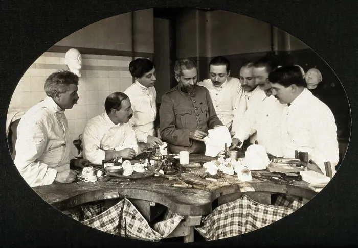 Framed Print : F Lejars demonstrating operation techniques, c1900s. Creator: Fontes Framed Print : F Lejars demonstrating operation techniques, c1900s. Creator: Fontes