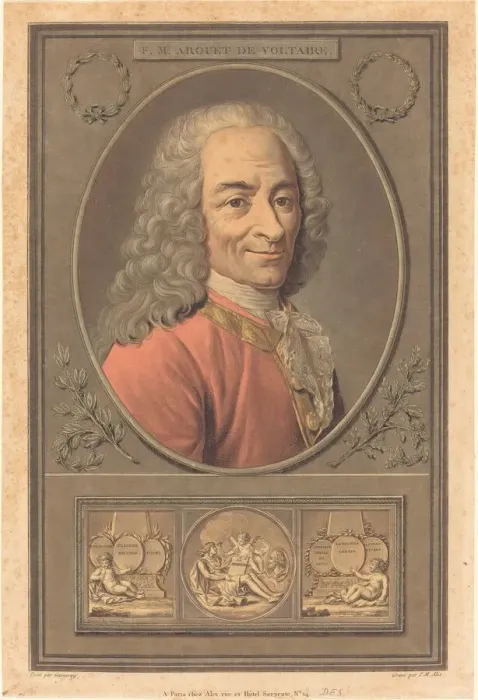 Framed Print : F. M. Arouet de Voltaire. Creator: Pierre Michel Alix Framed Print : F. M. Arouet de Voltaire. Creator: Pierre Michel Alix