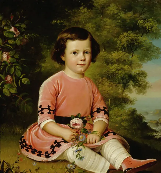 Framed Print : F. M. Maexmontan as a Child, 1850. Creator: Johan Erik Lindh Framed Print : F. M. Maexmontan as a Child, 1850. Creator: Johan Erik Lindh