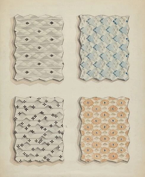 Fabric Swatches, 1935  /  1942. Creator: Robert Stewart