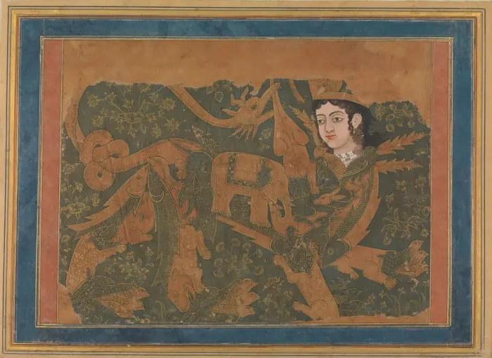 Framed Print : The Fabulous Creature Buraq, ca. 1660-80. Creator: Unknown Framed Print : The Fabulous Creature Buraq, ca. 1660-80. Creator: Unknown