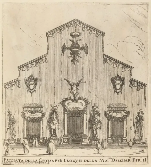Framed Print : Facade of the Church of San Lorenzo, Florence, 1637. Creator: Stefano della Bella Framed Print : Facade of the Church of San Lorenzo, Florence, 1637. Creator: Stefano della Bella