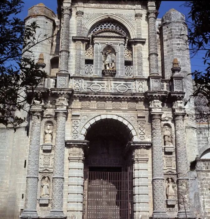 Framed Print : Detail of the facade of the Church of San Miguel in Jerez de la Frontera (Cadiz) Framed Print : Detail of the facade of the Church of San Miguel in Jerez de la Frontera (Cadiz)