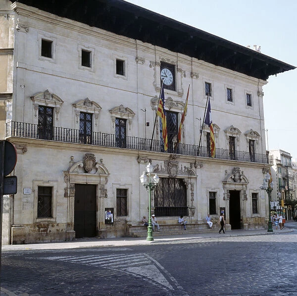 Facade of the City Hall of Palma de Mallorca