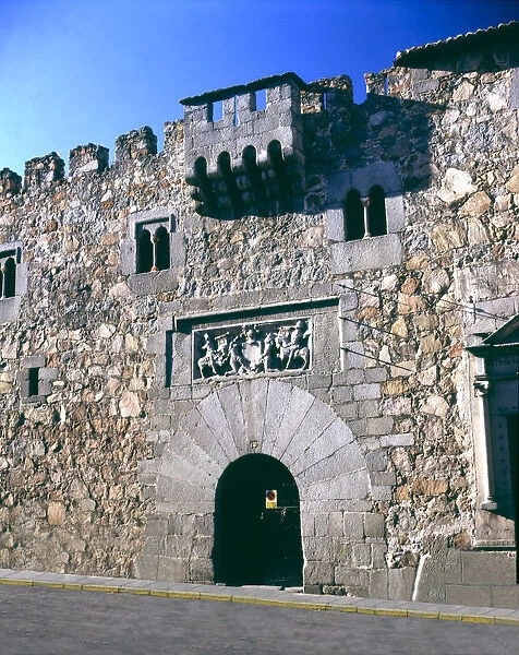 Facade of the Davila Palace in Avila
