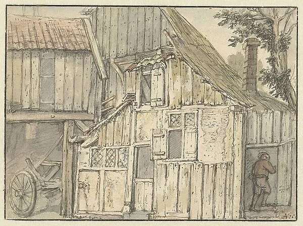 Facade of a farm building, 1631-1649. Creator: Isaac van Ostade