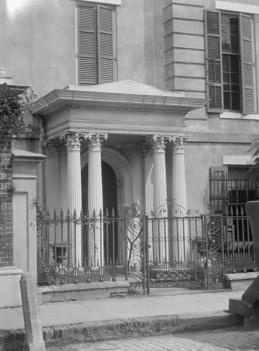 Framed Print : Facade of a multi-story house, New Orleans or Charleston, South Carolina, between 1920 and 1926. Creator: Arnold Genthe Framed Print : Facade of a multi-story house, New Orleans or Charleston, South Carolina, between 1920 and 1926. Creator: Arnold Genthe