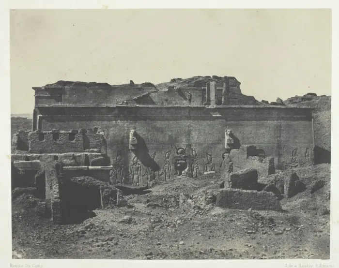 Framed Print : Facade Posterieure, Grand Temple de Denderah (Teutyres), Haute Egypte