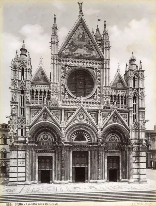 Framed Print : Facade of Siena Cathedral, Italy, late 19th or early 20th century Framed Print : Facade of Siena Cathedral, Italy, late 19th or early 20th century