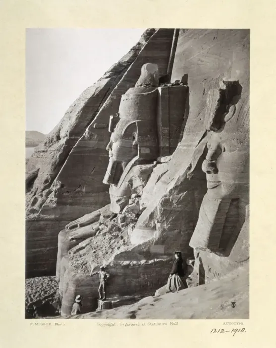 Framed Print : Facade of the Temple of Abu Simbel from the north, Egypt, c1860-1890 Framed Print : Facade of the Temple of Abu Simbel from the north, Egypt, c1860-1890
