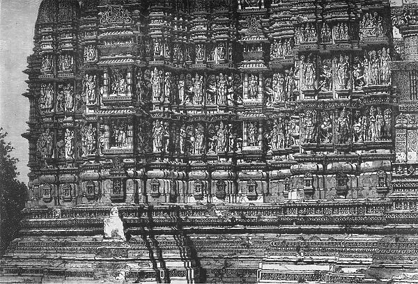 The Facade of the Temple of Kali at Kijraha, c1891. Creator: James Grant