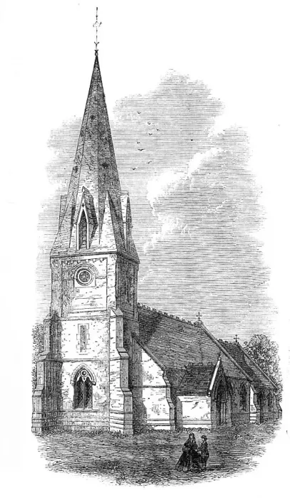Framed Print : Faccombe Church, Hants. 1868. Creator: Unknown