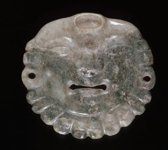 Framed Print : Face pendant, 3rd-9th centuries. Creator: Unknown Framed Print : Face pendant, 3rd-9th centuries. Creator: Unknown