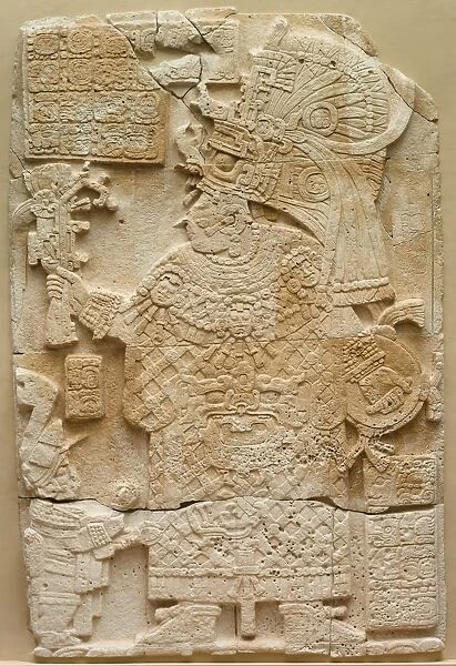 Front Face of a Stela (Free-standing Stone with Relief), 692. Creator: Unknown