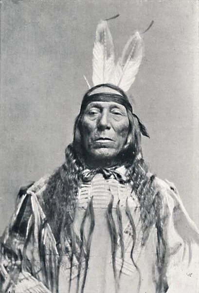 Full face view of a Sioux Indian, 1912. Artist: Robert Wilson Shufeldt