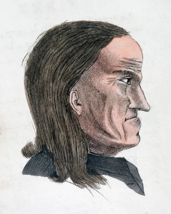 Framed Print : The facial characteristics of a melancholic person, 1808. Artist: Johann Kaspar Lavater Framed Print : The facial characteristics of a melancholic person, 1808. Artist: Johann Kaspar Lavater