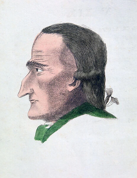 The facial characteristics of a miser, 1808. Artist: Athanasius Kircher