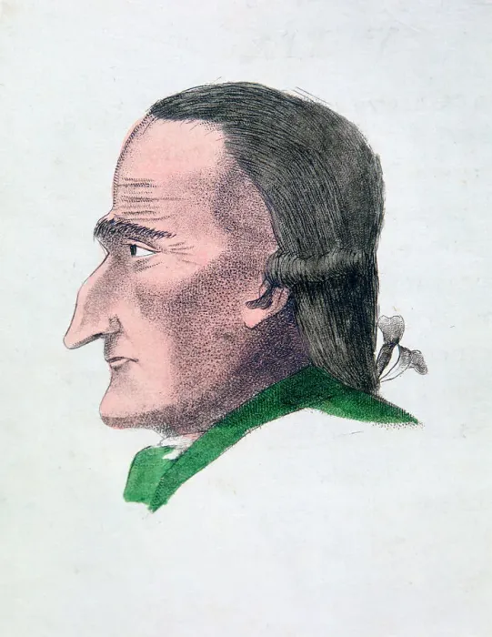 Framed Print : The facial characteristics of a miser, 1808. Artist: Athanasius Kircher Framed Print : The facial characteristics of a miser, 1808. Artist: Athanasius Kircher