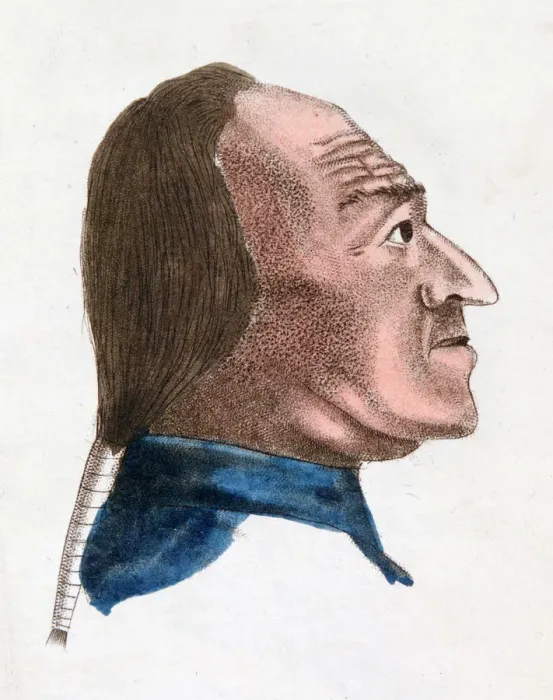 Framed Print : The facial characteristics of a quick tempered person, 1808. Artist: Johann Kaspar Lavater Framed Print : The facial characteristics of a quick tempered person, 1808. Artist: Johann Kaspar Lavater