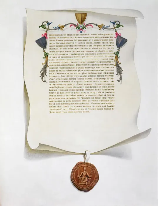 Framed Print : Facsimile edition of the Magna Carta, English charter, 1215 (1816) Framed Print : Facsimile edition of the Magna Carta, English charter, 1215 (1816)