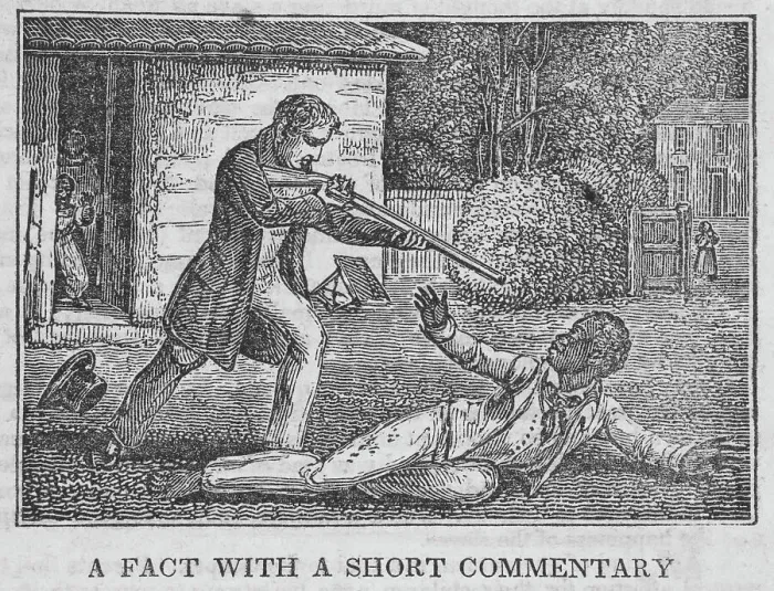 Framed Print : A fact with a short commentary, 1836-01. Creator: Unknown Framed Print : A fact with a short commentary, 1836-01. Creator: Unknown