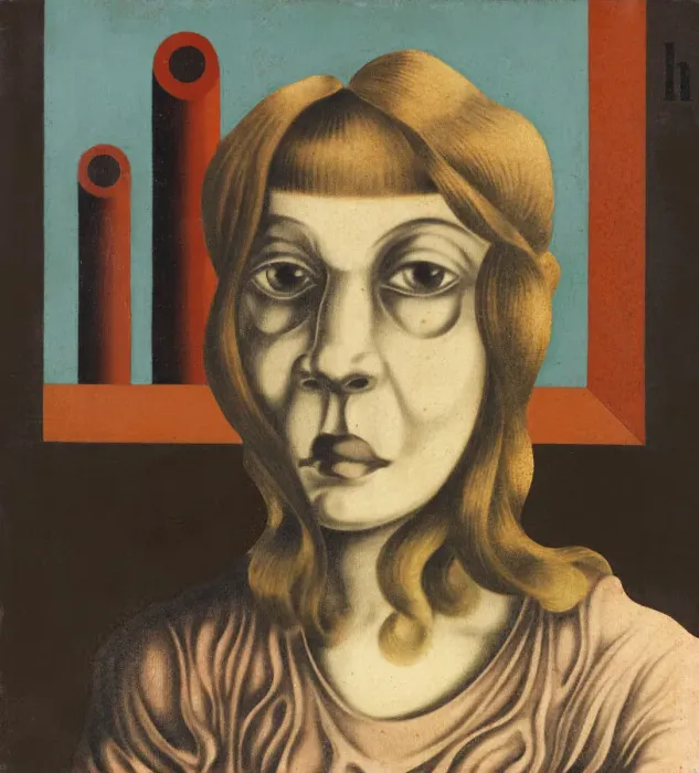 Framed Print : Factory worker, 1926. Creator: Hoerle, Heinrich (1895-1936) Framed Print : Factory worker, 1926. Creator: Hoerle, Heinrich (1895-1936)