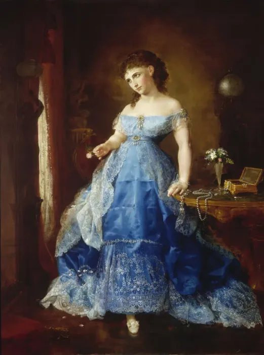 Framed Print : We Both Must Fade (Mrs. Fithian), 1869. Creator: Lilly Martin Spencer Framed Print : We Both Must Fade (Mrs. Fithian), 1869. Creator: Lilly Martin Spencer