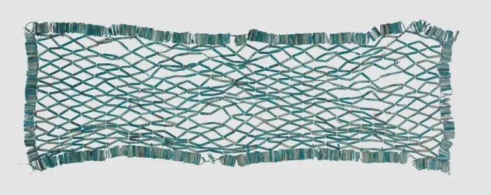 Framed Print : Faience Bead Net, Egypt, Late Period to Ptolemaic. Creator: Unknown Framed Print : Faience Bead Net, Egypt, Late Period to Ptolemaic. Creator: Unknown