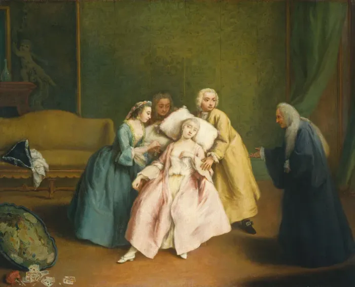 Framed Print : The Faint, c. 1744. Creator: Pietro Longhi Framed Print : The Faint, c. 1744. Creator: Pietro Longhi