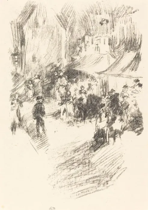 Framed Print : The Fair, 1895 / 1896. Creator: James Abbott McNeill Whistler Framed Print : The Fair, 1895 / 1896. Creator: James Abbott McNeill Whistler