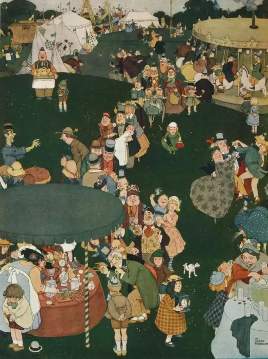 Framed Print : The Fair Day, c19th century, (1925). Artist: W Heath Robinson Framed Print : The Fair Day, c19th century, (1925). Artist: W Heath Robinson