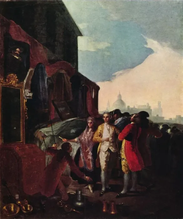Framed Print : A Fair in Madrid, 1779 (1939). Artist: Francisco Goya Framed Print : A Fair in Madrid, 1779 (1939). Artist: Francisco Goya
